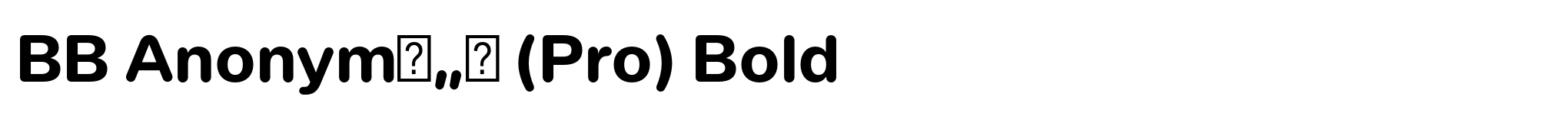 BB Anonymв„ў (Pro) Bold image